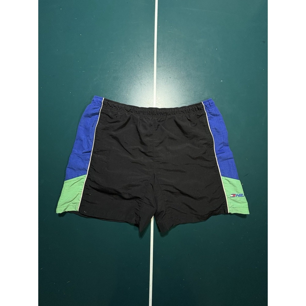 Vintage Tommy Hilfiger Swim Trunks Men's XL Colorblock Board Shorts 90s Rare